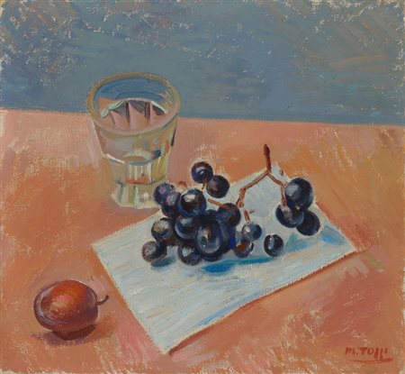 Mario Tozzi Fossombrone 1895 – St. Jean du Gard 1979 Natura morta, 1949 Olio...