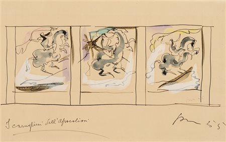 Lucio Fontana Rosario di Santa Fé 1899 – Varese 1968 I Cavalieri...