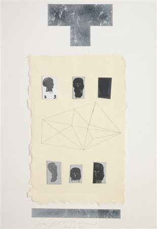 Mimmo Paladino Paduli 1948 Senza titolo, 2001 Tecnica mista e collage su...