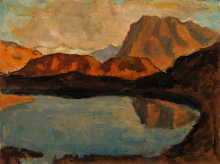 Max Sparer Söll Tramin 1886 – Bozen 1968 Torsee presso Kitzbuehel, 1946 Olio...