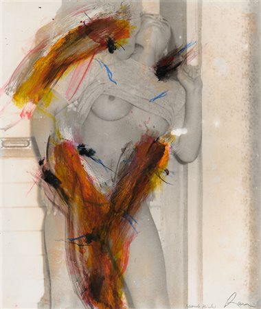 Arnulf Rainer Baden bei Wien 1929 Die Blonde Schrinke, 1977 Grafite, olio e...
