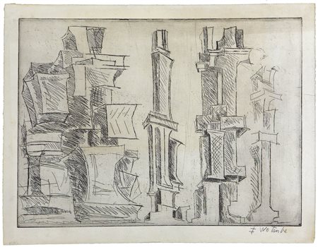 Fritz Wotruba Vienna 1907 – 1975 Senza titolo, anni ‘70 Acquaforte, 33 x 45...