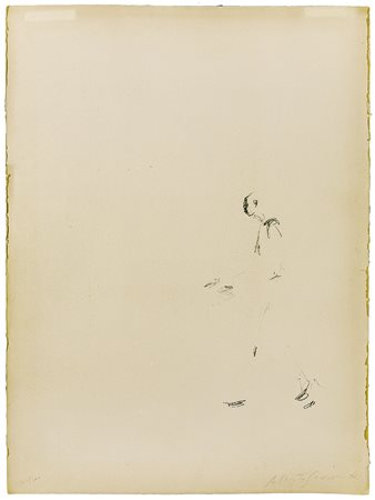 Alberto Giacometti Borgonovo di Stampa 1901 – Coira 1966 Figura di uomo, 1957...