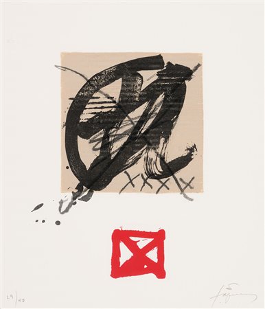 Antoni Tapies Barcelona 1923 – 2012 Suite Montseny N. 8, 1993 Acquaforte e...