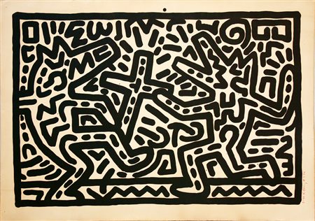 Keith Haring Kutztown 1958 – New York 1990 Senza titolo, 1982 Serigrafia su...