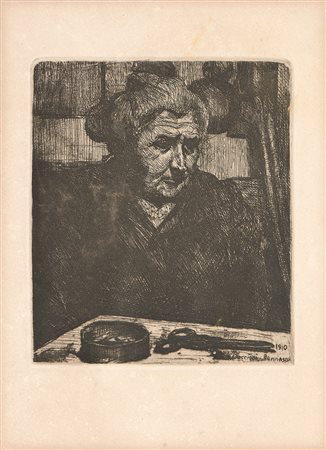 Umberto Boccioni (Reggio Calabria, 1882 - Sorte (Vr), 1916) La madre davanti...