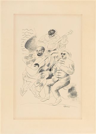 Gino Severini (Cortona (Ar), 1883 - Parigi, 1966) Le concert, 1922-23...