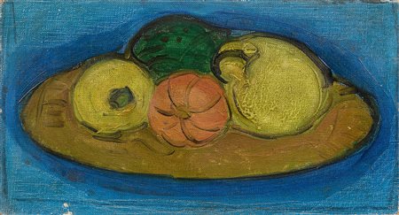 Gino Rossi (Venezia, 1884 - Treviso, 1947) Natura morta su un piatto, 1913...