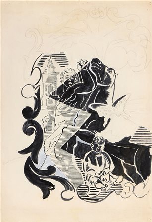 Gino Severini (Cortona (Ar), 1883 - Parigi, 1966) Il bambino nell'universo,...