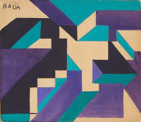 Giacomo Balla (Torino, 1871 - Roma, 1958) Forze spaziali, 1918 ca. Tempera su...