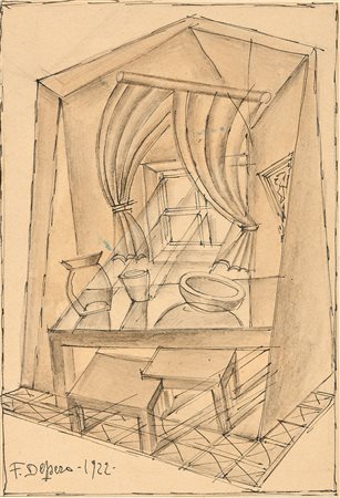 Fortunato Depero (Fondo, Val di Non (Tn), 1892 - Rovereto (Tn), 1960)...
