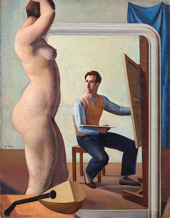 Mario Tozzi (Fossombrone (PU), 1895 - St. Jean du Gard, 1979) L'Atelier,...