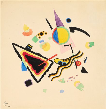 Wassily Kandinsky (Mosca, 1886 - Neuilly-sur-Seine (Francia), 1944) Senza...