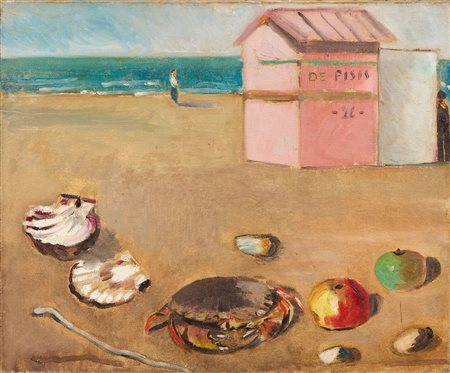 Filippo de Pisis (Ferrara, 1896 - Milano, 1956) Natura morta marina, 1926...