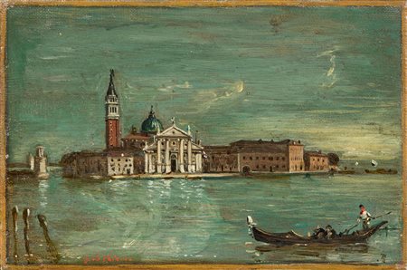 Giorgio de Chirico (Volos, 1888 - Roma, 1978) Venezia, Isola di San Giorgio,...