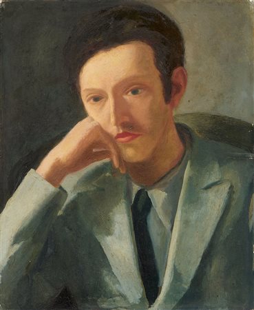 Virgilio Guidi (Roma, 1891 - Venezia, 1984) Ritratto del pittore Prudenziato...