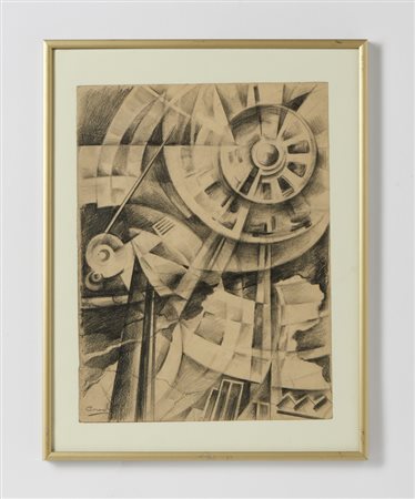 CRALI TULLIO (1910 - 2000) - COMPLESSITA' DI UN MOTORE A REAZIONE (1940 ca.).