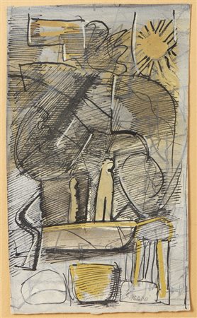 SIRONI MARIO (1885 - 1961) - COMPOSIZIONE, (1953 ca.).