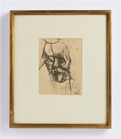 SIRONI MARIO (1885 - 1961) - TESTA FUTURISTA, 1913 ca.