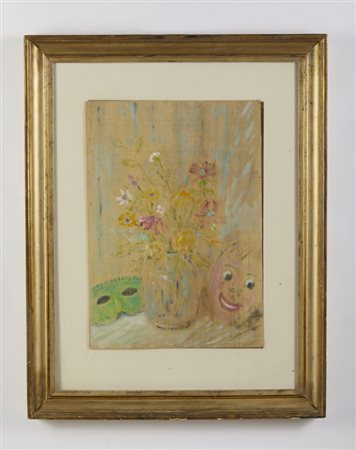 SEMEGHINI PIO (1878 - 1964) - FIORI E MASCHERE.
