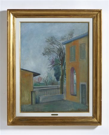 LILLONI UMBERTO (1898 - 1980) - CORTILE A BOFFALORA.