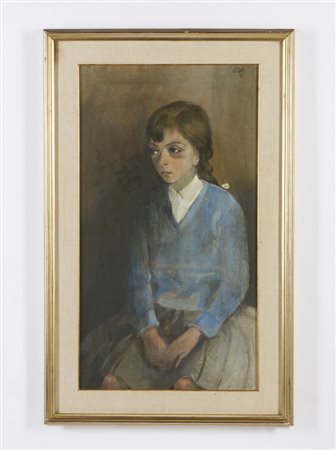 SUGHI ALBERTO (1928 - 2012) - RITRATTO DI BAMBINA .