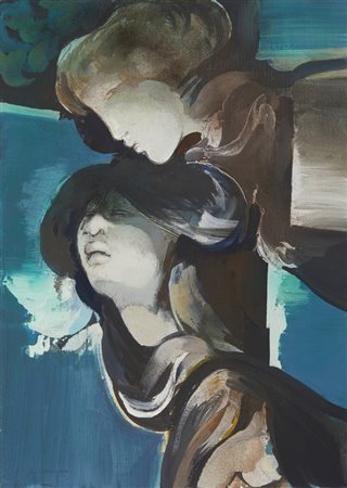 BIONDA MARIO (1913 - 1985) - ATTESA SUL MARE.