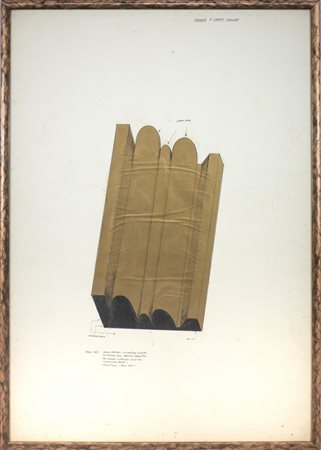 TACCHI CESARE (1940 - 2014) - SEGMENTO DI CORNICE MODULARE. STUDIO N.1.