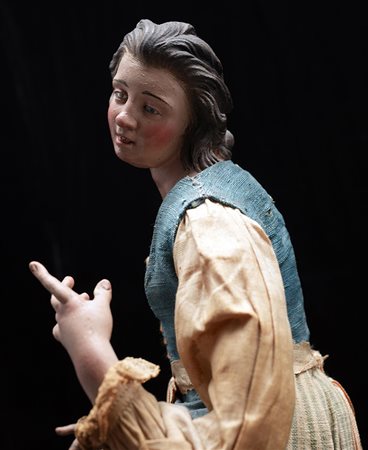 Ragazza di faccende attr. A. Viva