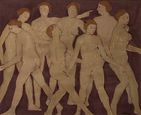 Pompeo Borra (Milano 1898 - 1973)  - Nudi, 1938