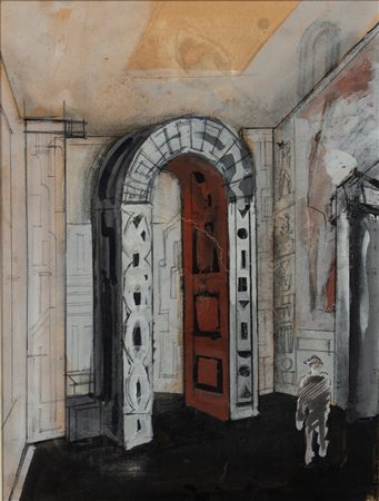 Mario Sironi (Sassari 1885 - Milano 1961)  - Architettura, 1933 ca.