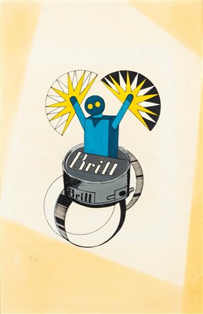 Fortunato Depero (Fondo 1892 - Rovereto 1960)  - Brill (progetto pubblicitario), 1926 ca.