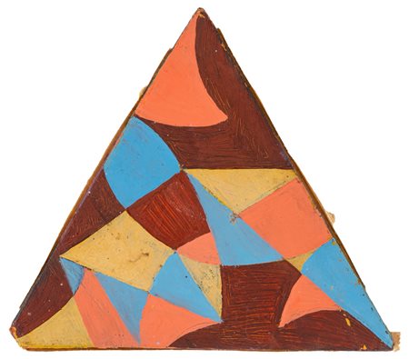 Giacomo Balla (Torino 1871 - Roma 1958)  - Motivo futuristico rosa per segnaposto