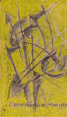 Enrico Prampolini (Modena 1894 - Roma 1956)  - Movimenti iniziali dinamici, 1914