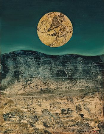 Max Ernst (Brühl 1891 - Parigi 1976)  - Lune jaune, 1960