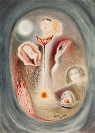 Alberto Martini (Oderzo 1876 - Milano 1954)  - Il fiore della vita, 1938