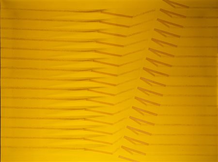 Agostino Bonalumi (Vimercate 1935 - Desio 2013)  - Giallo, 1983