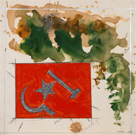 Franco Angeli (Roma 1935 - 1988)  - Senza titolo, 1962