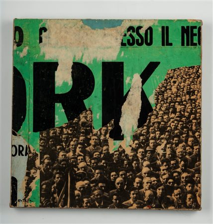 Mimmo Rotella (Catanzaro 1918 - Milano 2006)  - Il congresso, 1962
