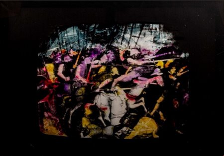 Mario Schifano (Homs 1934 - Roma 1998)  - Guerra (Le battaglie di Paolo Uccello), second half of the 70s