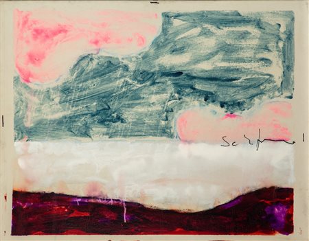 Mario Schifano (Homs 1934 - Roma 1998)  - Paesaggio anemico, 1970s