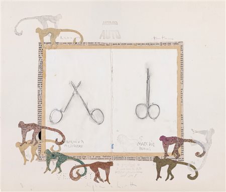 Alighiero Boetti (Torino 1940 - Roma 1994)  - Senza titolo (Femmina Maschio), 1981