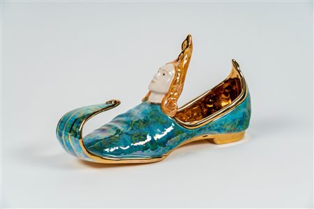 Luigi Ontani (Vergato 1943)  - Babbuccia orientale