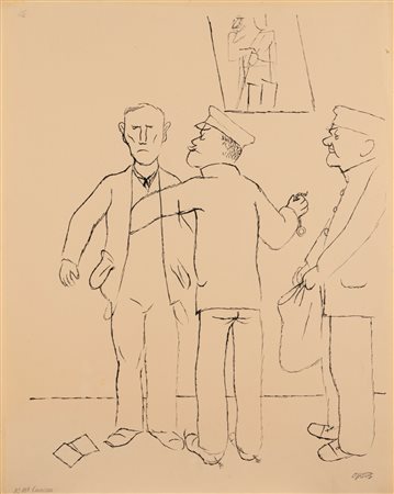 George Grosz (Berlino 1893 - 1959)  - Canirer, 1924