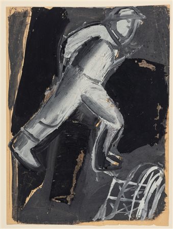 Mario Sironi (Sassari 1885 - Milano 1961)  - Composizione con soldato, 1938 ca.