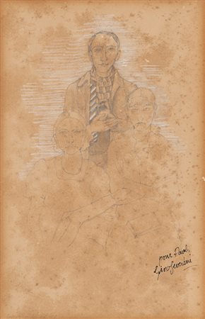 Gino Severini (Cortona 1883 - Parigi 1966)  - Famiglia del pittore, 1936