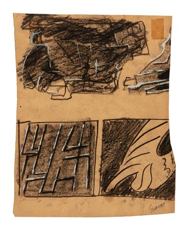 Mario Sironi (Sassari 1885 - Milano 1961)  - Due figure grottesche, 1947 ca.