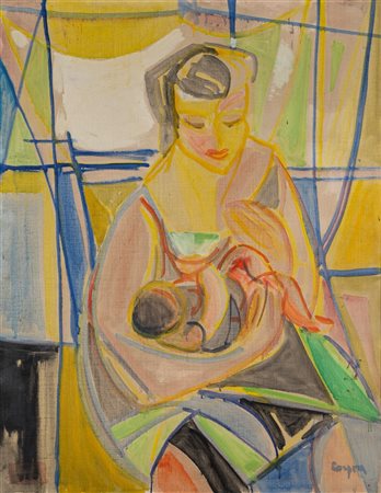 Antonio Corpora (Tunisi 1909 - Roma 2004)  - Maternità