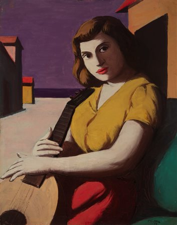 Pompeo Borra (Milano 1898 - 1973)  - Figura, 1967