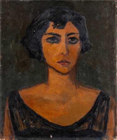 Antonio Corpora (Tunisi 1909 - Roma 2004)  - Ritratto femminile